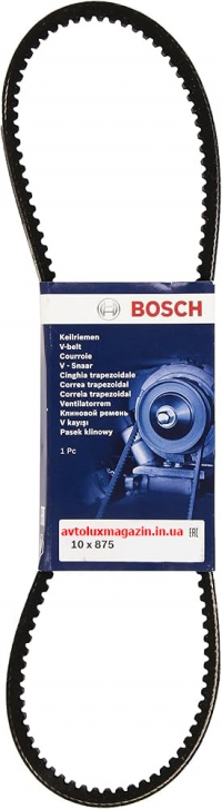 Ремень клиновой (1987947626) AVX10х875 OPEL, PEUGEOT, ALFA ROMEO, TOYOTA, BMW, VOLVO, MAZDA, AUDI, MITSUBISHI, NISSAN, VOLKSWAGEN, AUSTIN, DAIHATSU, FORD, JAGUAR, MAN, ROVER, HYUNDAI, MERCEDES-BENZ, PORSCHE BOSCH