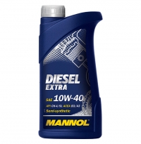 Моторное масло DIESEL EXTRA 10W-40 API CH-4/SL (выберите объём: 1л, 5л, 7л, 10л, 20л, 60л) MANNOL