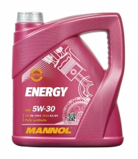 Моторное масло ENERGY 5W-30 API SN/CH-4 (выберите объём: 1л, 4л, 5л, 10л, 20л, 60л) MANNOL