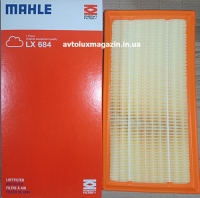 Воздушный фильтр (LX684) AUDI, SEAT, SKODA, VOLKSWAGEN MAHLE-KNECHT