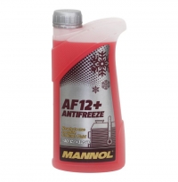 Антифриз (MN4012-1) AF12+ -40°C LONGLIFE/ДОЛГАЯ ЖИЗНЬ готовый раствор красный 1 л. MANNOL