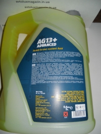 Антифриз (MN4014-5) AG13+ -40C ADVANCED/РАСШИРЕННЫЙ готовый раствор желтый 5 л. MANNOL