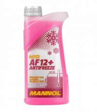 Антифриз (MN4012-1) AF12+ -40°C LONGLIFE/ДОЛГАЯ ЖИЗНЬ готовый раствор красный 1 л. MANNOL