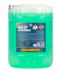 Антифриз (MN4013-10) AG13 -40C HIGHTEC/ВЫСОКИЕ ТЕХНОЛОГИИ готовый раствор зеленый 10 л. MANNOL