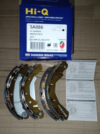 Комплект задних тормозных колодок барабанных (SA086) CHEVROLET/DAEWOO: MATIZ, TICO; PROTON SANGSIN