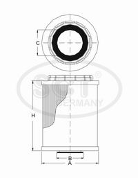 Фильтр масляный (SH422P) ALFA ROMEO, AUDI, BARKAS, CHRYSLER, DODGE, FIAT, FORD, HYUNDAI, IVECO, JEEP, KIA, LANCIA, NISSAN, PEUGEOT, PORSCHE, RENAULT, ROVER, SAAB, SEAT, TRABANT, VOLKSWAGEN, WARTBURG SCT