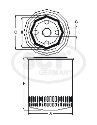 Фильтр масляный (SM130) ALFA ROMEO, FIAT, IVECO, LANCIA, MOSKVITCH, SEAT, VOLVO, CHERY AMULET SCT