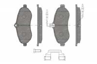 Колодка дискового тормоза передняя к-т 4 шт. (SP457PR) CITROEN, FIAT, PEUGEOT, TOYOTA SCT