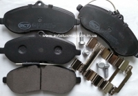 Колодка дискового тормоза передняя к-т 4 шт. (SP457PR) CITROEN, FIAT, PEUGEOT, TOYOTA SCT