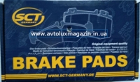 Колодка дискового тормоза передняя к-т 4 шт. (SP457PR) CITROEN, FIAT, PEUGEOT, TOYOTA SCT