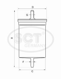 Фильтр топливный (ST342) ВАЗ (2108-2190), ЗАЗ (1102-1105, SENS), ALFA ROMEO, AUDI, CADILLAC, CHEVROLET, CHRYSLER, CITROEN, DACIA, DAEWOO/CHEVROLET (GM), FIAT, JAGUAR, LANCIA, MERCEDES-BENZ, OPEL, PEUGEOT, SAAB, SEAT, SKODA, SUBARU, VAUXHALL, VAUXHALL-BEDF