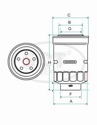 Фильтр топливный (ST6125) ГАЗ, ПАЗ, ЗИЛ, BELARUS, HYUNDAI, KIA SCT