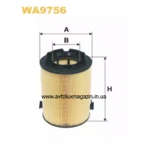 Фильтр воздушный (WA9756) AUDI, SEAT, SKODA, VOLKSWAGEN WIX-FILTRON