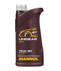 Трансмиссионное синтетическое масло для МКПП UNIGEAR 75W-80 GL-4/GL-5 LS (8109) 1 л. MANNOL