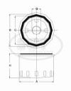 Фильтр масляный (SM836) AUDI, SEAT, SKODA, VOLKSVAGEN SCT