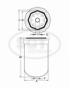 Фильтр топливный (ST316) BMW, CITROEN, FIAT, HYUNDAI, MITSUBISHI, NISSAN, OPEL, PEUGEOT, RENAULT, ROVER, VAUXHALL, VAUXHALL-BEDFORD (LCV), VOLVO SCT