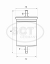 Фильтр топливный (ST393) ВАЗ, CITROEN, DACIA, FIAT, HYUNDAI, KIA, LANCIA, NISSAN, OPEL, PEUGEOT, RENAULT, SEAT, SMART, VAUXHALL-BEDFORD (LCV), VOLKSWAGEN, ZASTAVA SCT