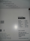 Фильтр воздушный (WA6384) BEDFORD, OPEL, VAUXHALL WIX-FILTRON