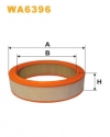 Фильтр воздушный (WA6396) ВАЗ 2101 - 07, 2108 - 2109; ЗАЗ; Москвич (карб.) WIX-FILTRON