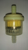 Фильтр топливный прямой карб. для мопедов с магнитом (Z-314) ZOLLEX